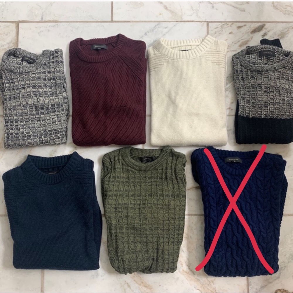 Men’s river island winter sweater bundle